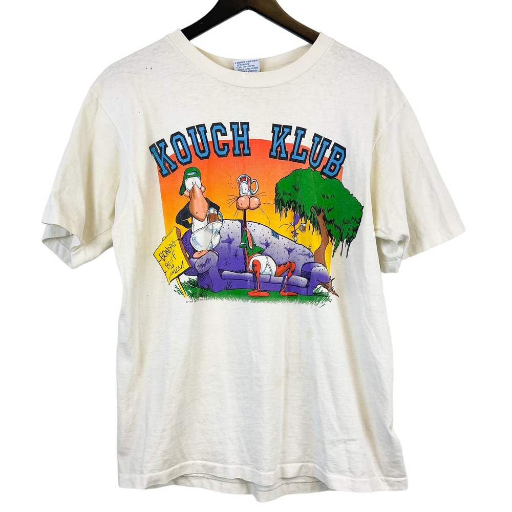 Vintage All Sport (L 44) USA Kouch Klub Graphic TShirt Mens Bonding Bluff